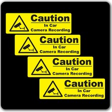 CCTV Yellow Warning Sticker