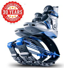 Original Kangoo jumps power shoe (children's shoes!) Silver/Blue Size S (36-38.5)