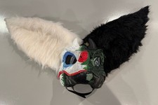 Dino Mask Moving Jaw Fur Big