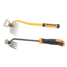 Small Garden Rake, Garden Hand Cultivator, Hand Rake Garden Tool with Ergonom...