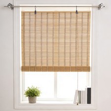 Manual Roll-Up Bamboo Window