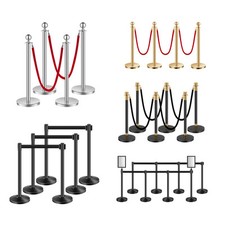 4-8 Pcs Gold Stanchion Post