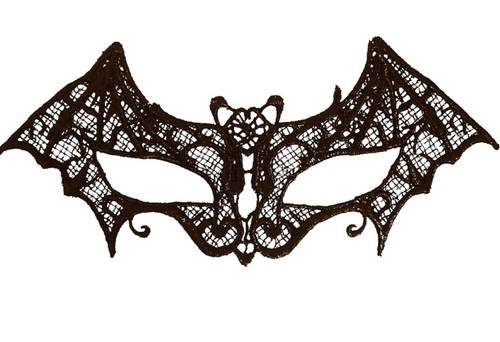 Black lace bat - black,