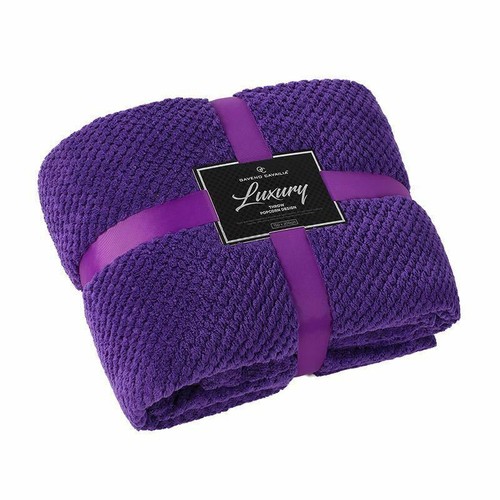 Luxury waffle popcorn blanket - luxury,