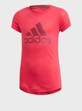 ADIDAS Girl's Pink Youth Must Haves Tee RRP £30