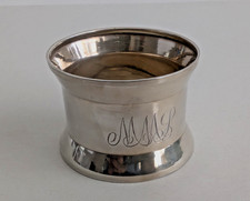 Silver hallmarked napkin ring - silver,