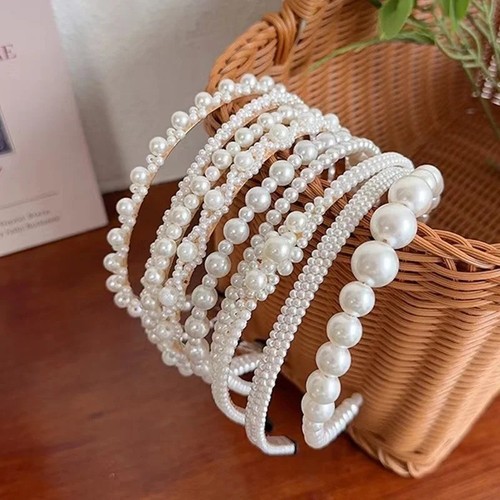 Pearls alice bands headbands - pearls,