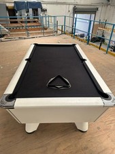 7ft Supreme Winner Slate Bed Pool Table – White Finish With Balls & Cues