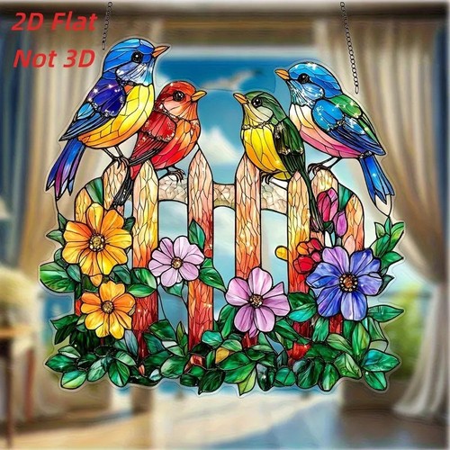 Colourful birds suncatcher - birds,