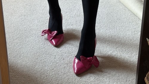 Vintage hot pink - heels, 1990s
