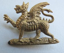 Military Collar Badge The Buffs Royal East Kent Regiment Facing Left