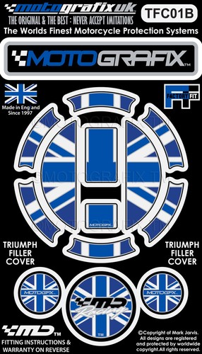 Triumph blue union jack petrol - triumph,