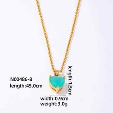 Minimalist Heart Shape 304 Stainless Steel Jewellery Gift Inlay Gold