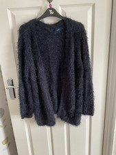 NEXT NAVY SOFT FLUFFY CARDIGAN