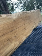  Rustic Solid Wood Oak Wax Fireplace Mantel Beam Handcrafted Log Burner lintel 8