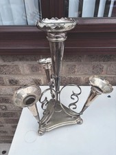 LARGE ANTIQUE SILVER PLATED
