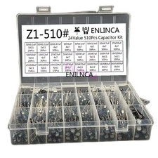 510Pcs/Lot 0.1UF-1000UF