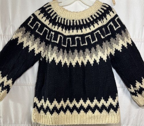 Vtg hand knit - hand, wool