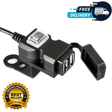 Waterproof Motorbike Motorcycle USB Charger Power Adapter Socket For Phone GPS