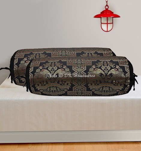 Art decor bolster - art, brocade