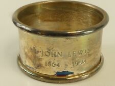 (ref288CW)  John Lewis 1864-1994 130 year silver plated napkin ring