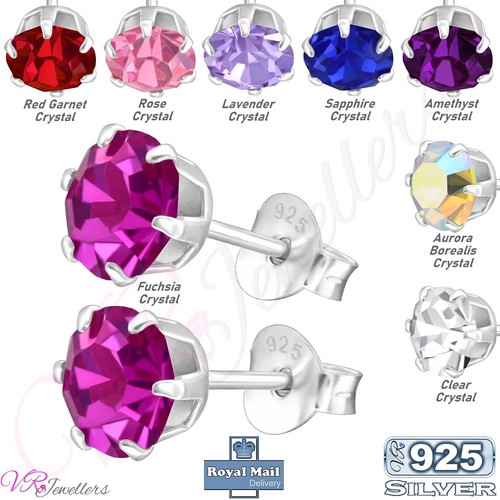 925 crystal earrings - earrings, sterling