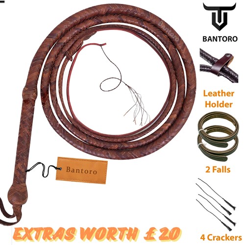 Brown bullwhip plaits - bullwhip, 16