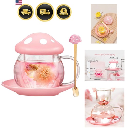 Mushroom tea cup - mushroom, glass