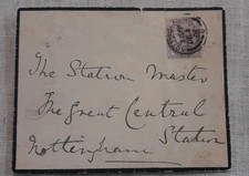 Pre WW1 Empty Death Notice Enevlope Dated December 1? 1906