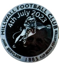 Millwall FC Memorial Badge – John Berylson 1885 Tribute 4th July 2023 Pin Badge