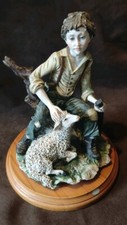 DEAR SCULTURE ARTISTICHE "The Boy With Lamb" Sculpture - A Belcari