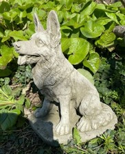 Sitting Alsatian Stone Statue