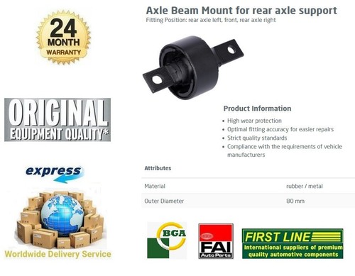 Rear axle trailing - rear,