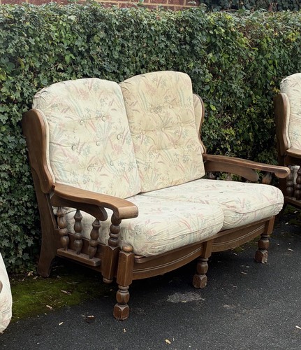 Ercol sofa and chairs - and,