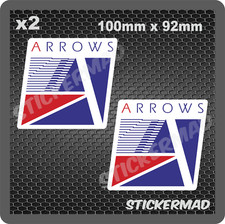 x2 Classic Arrows F1 Stickers