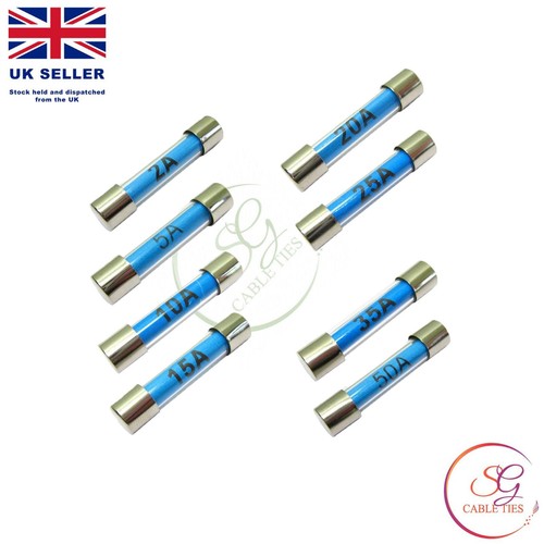 50a amp glass - fuses, 30mm