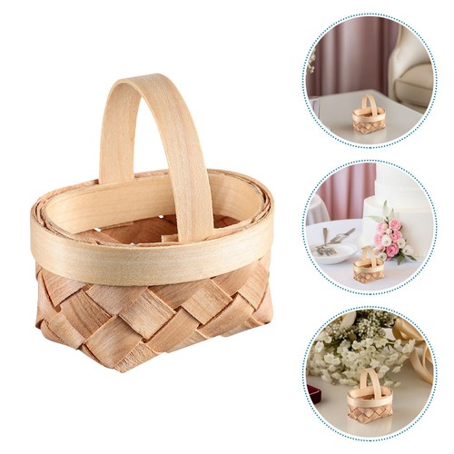 Pcs mini straw baskets with - pcs,