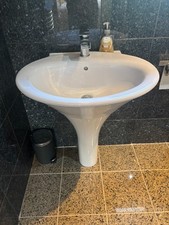 Elegant Bathroom Freestanding Sink with Tap and Outlet