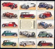 Player's Cigarette Cards - Motor Cars A Series - complete set