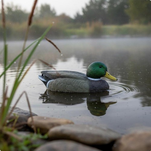 Wild duck decoy - duck, feather