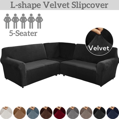 Stretch velvet sectional - stretch,
