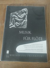 CPE Bach Musik fur Flote 6 Sonatas for Flute and Piano Zimmermann ZM 1800