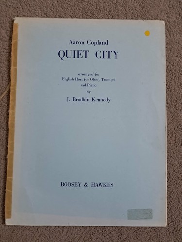 Copland quiet city for - quiet,