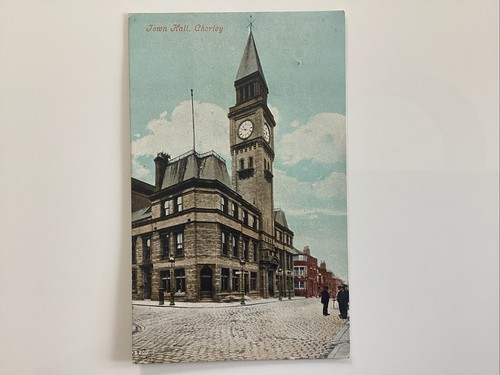 1912 postcard the town hall - postcard,