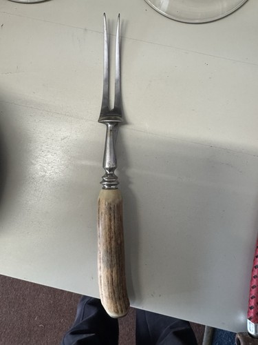 Stainless english carving fork - carving,