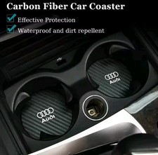 2 x AUDI Carbon Cup Holder