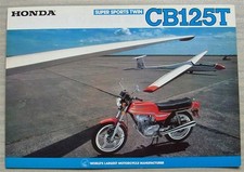 HONDA CB125T MOTORCYCLE Sales Specification Leaflet 1981 #2C0080
