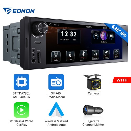 Single din car - single, stereo
