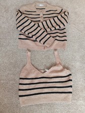 ZARA Striped Knit Co-ord Set