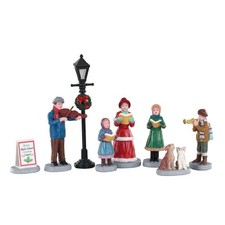 Lemax Figurines -  Baily's Music School Carolers, Set Of 8